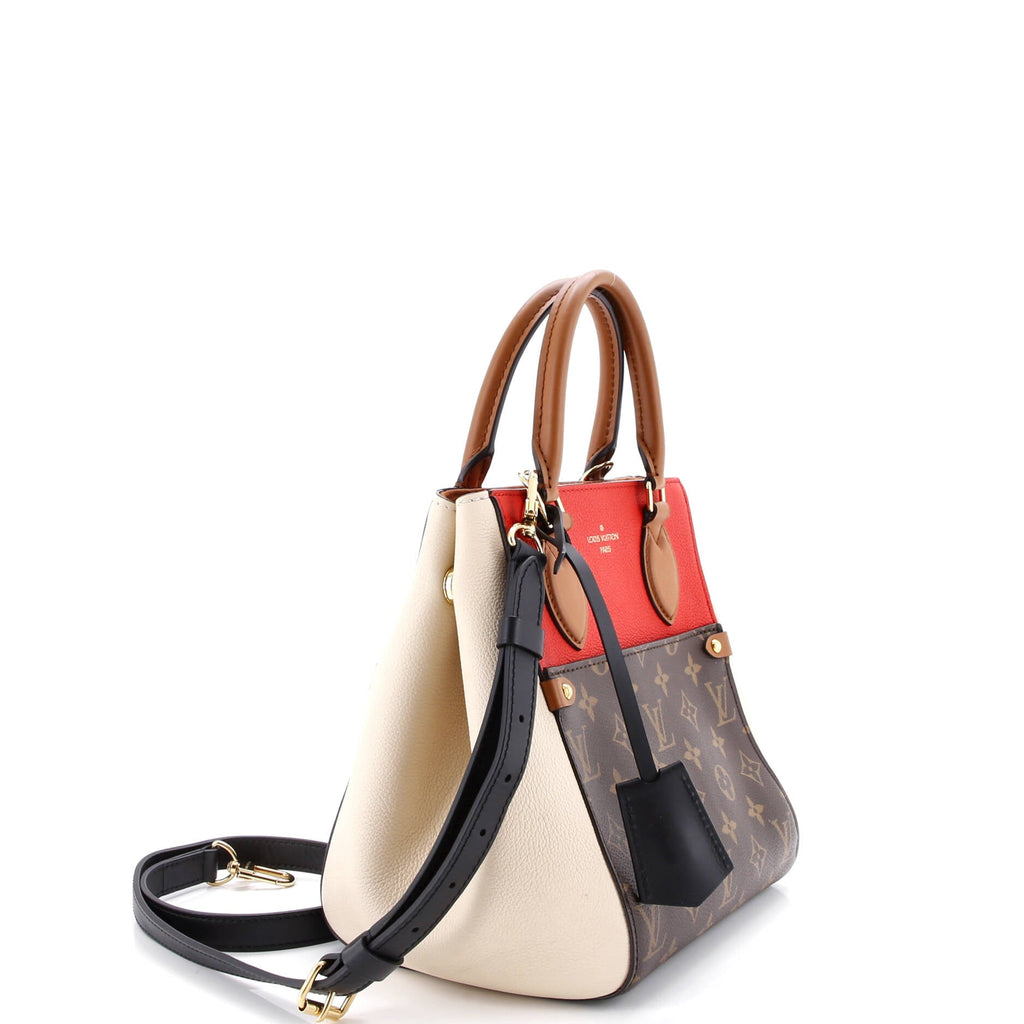 Fold Tote Monogram Canvas and Leather PM