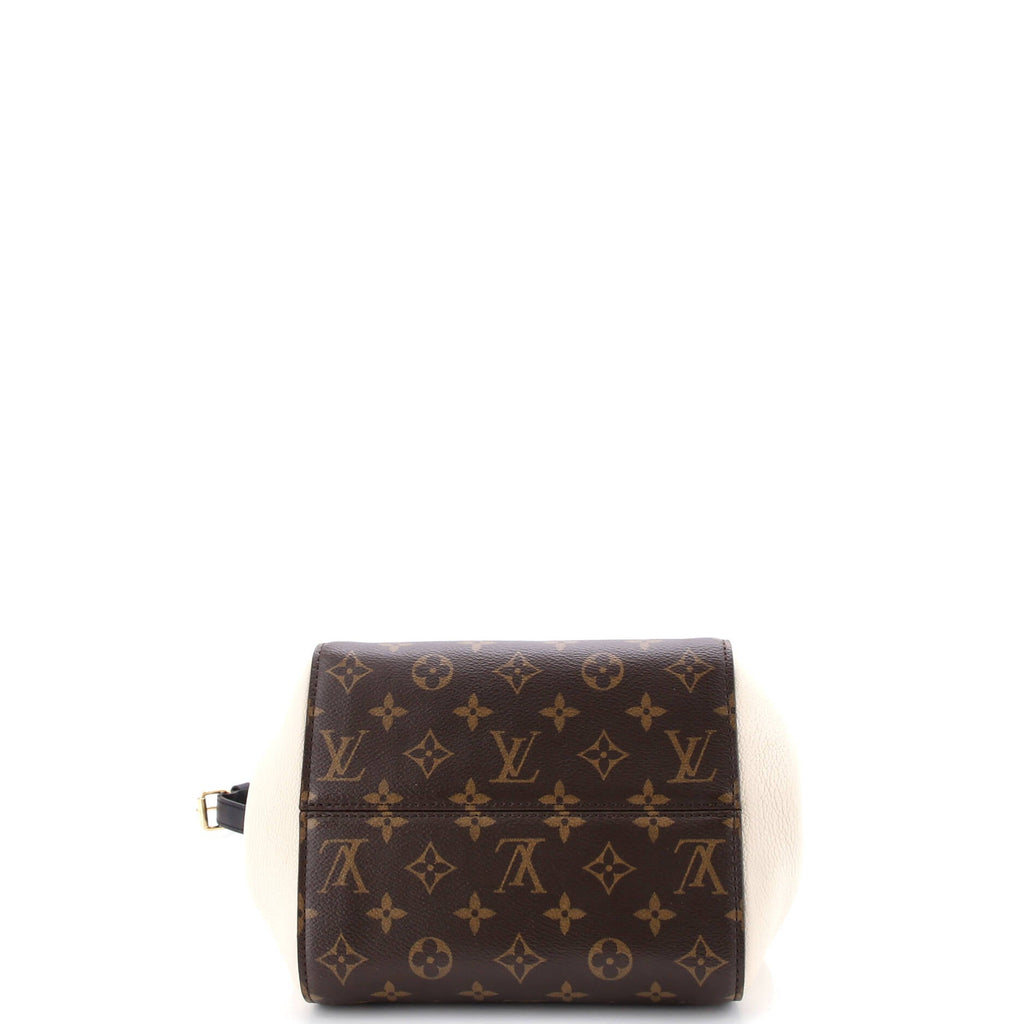 Fold Tote Monogram Canvas and Leather PM