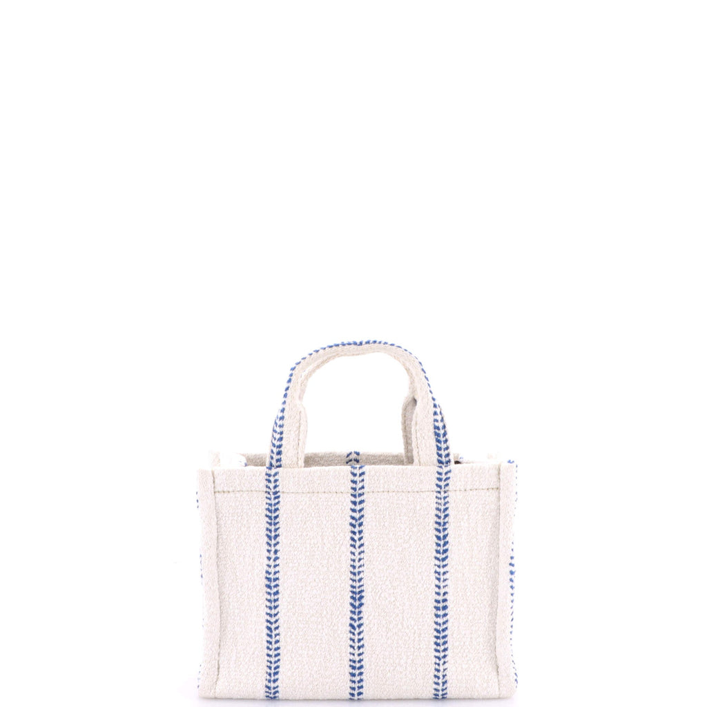 Cabas Thais Tote Triomphe Striped Textile Small