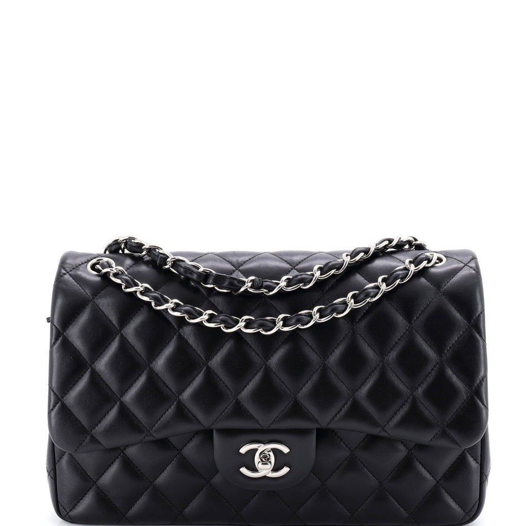 Classic Double Flap Bag Quilted Lambskin Jumbo