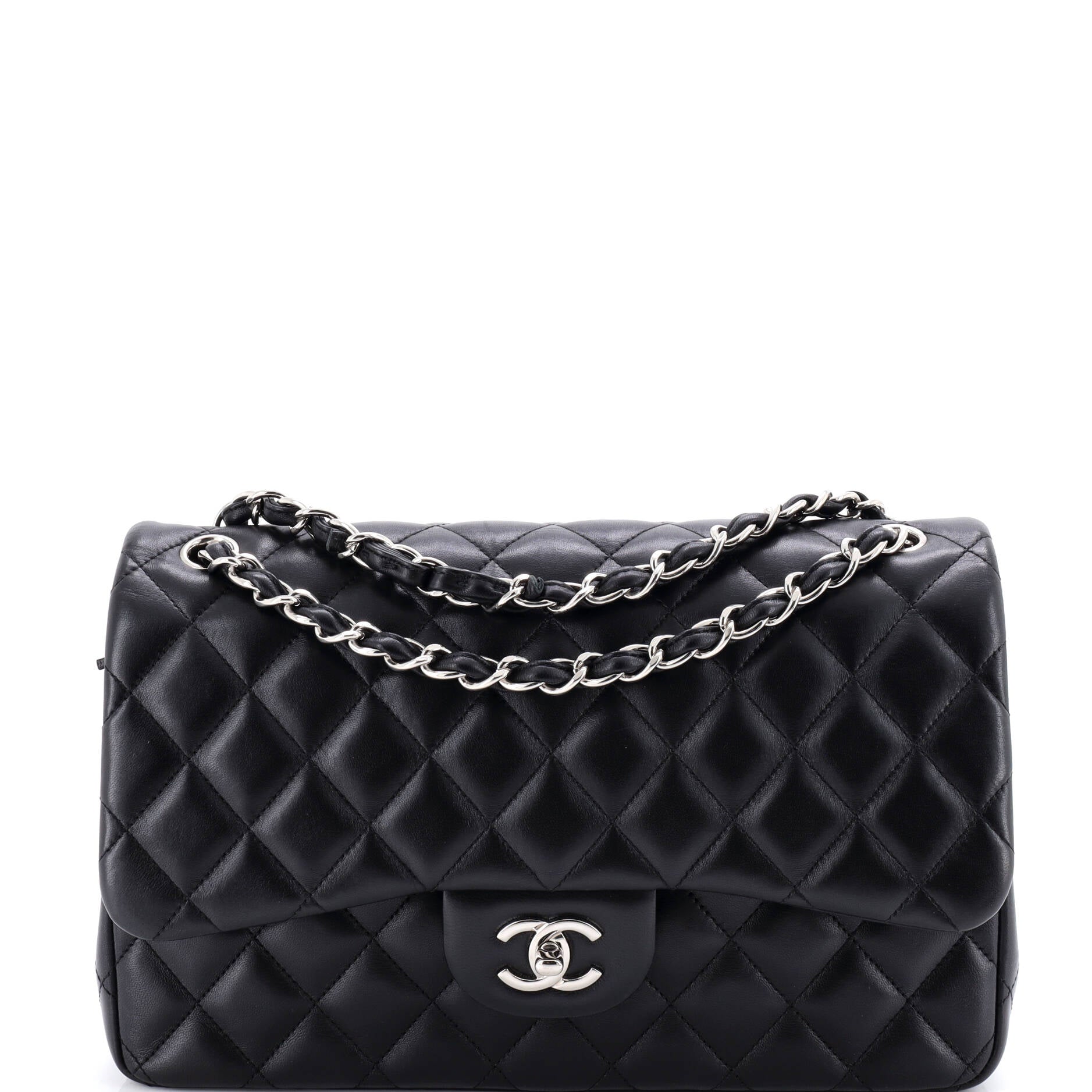 Classic Double Flap Bag Quilted Lambskin Jumbo