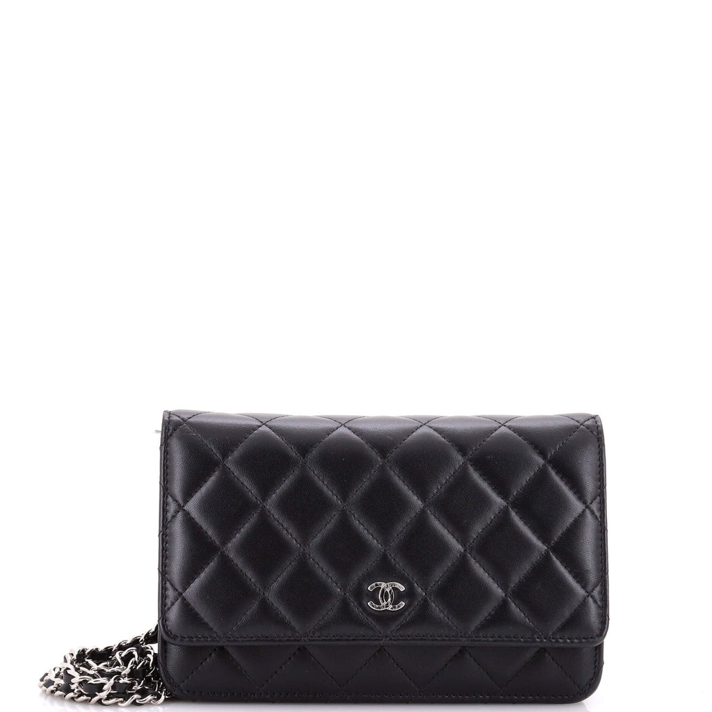 Wallet on Chain Quilted Lambskin