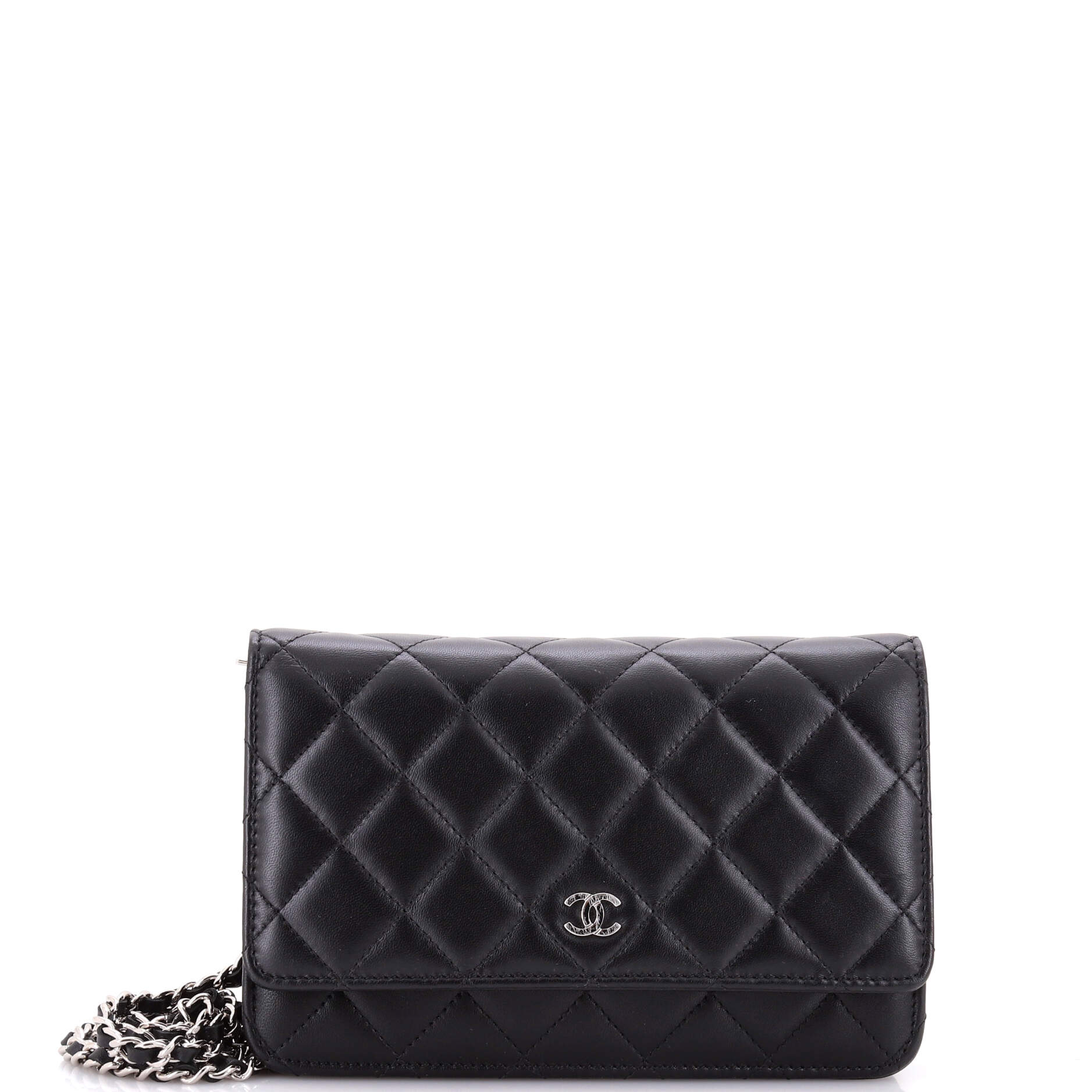 Wallet on Chain Quilted Lambskin