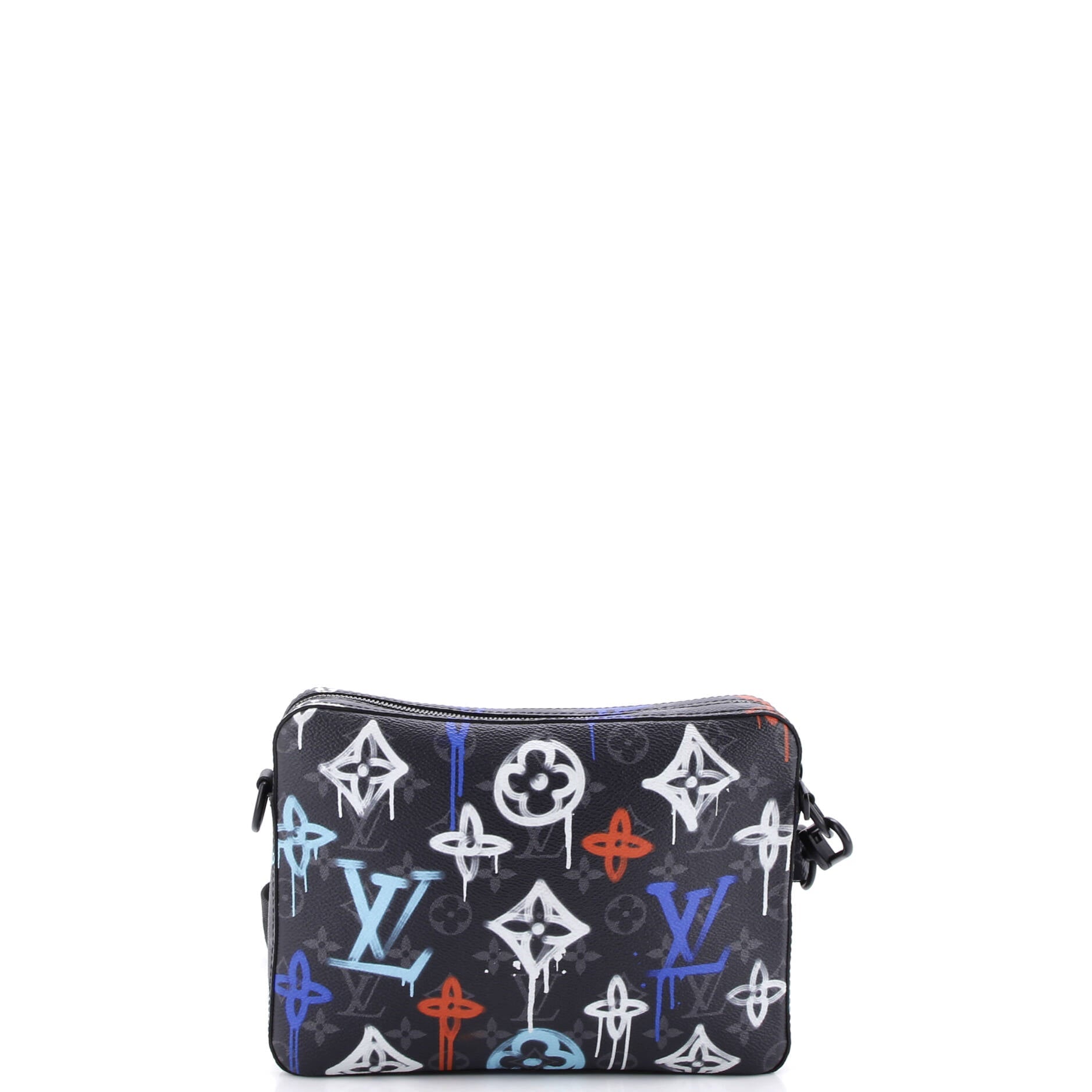 Trio Messenger Bag Graffiti Monogram Eclipse Canvas