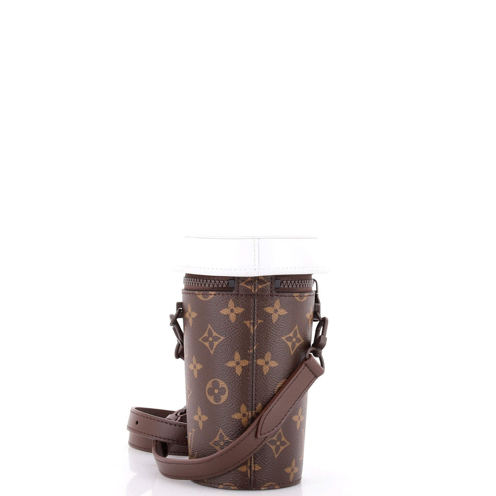 Coffee Cup Convertible Pouch Everyday Signature Vintage Monogram Canvas