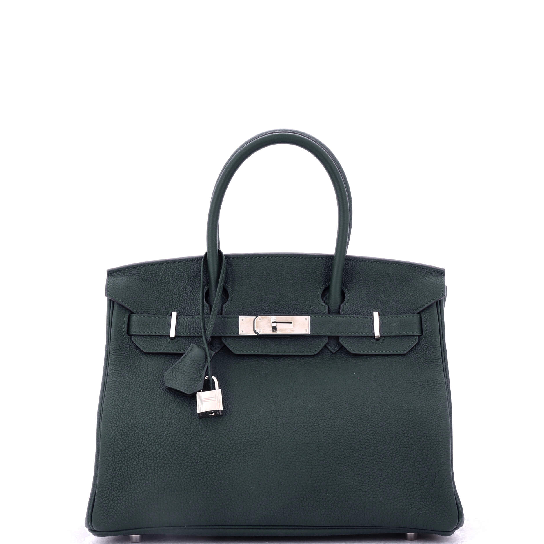 Birkin Handbag Vert Cypress Togo with Palladium Hardware 30