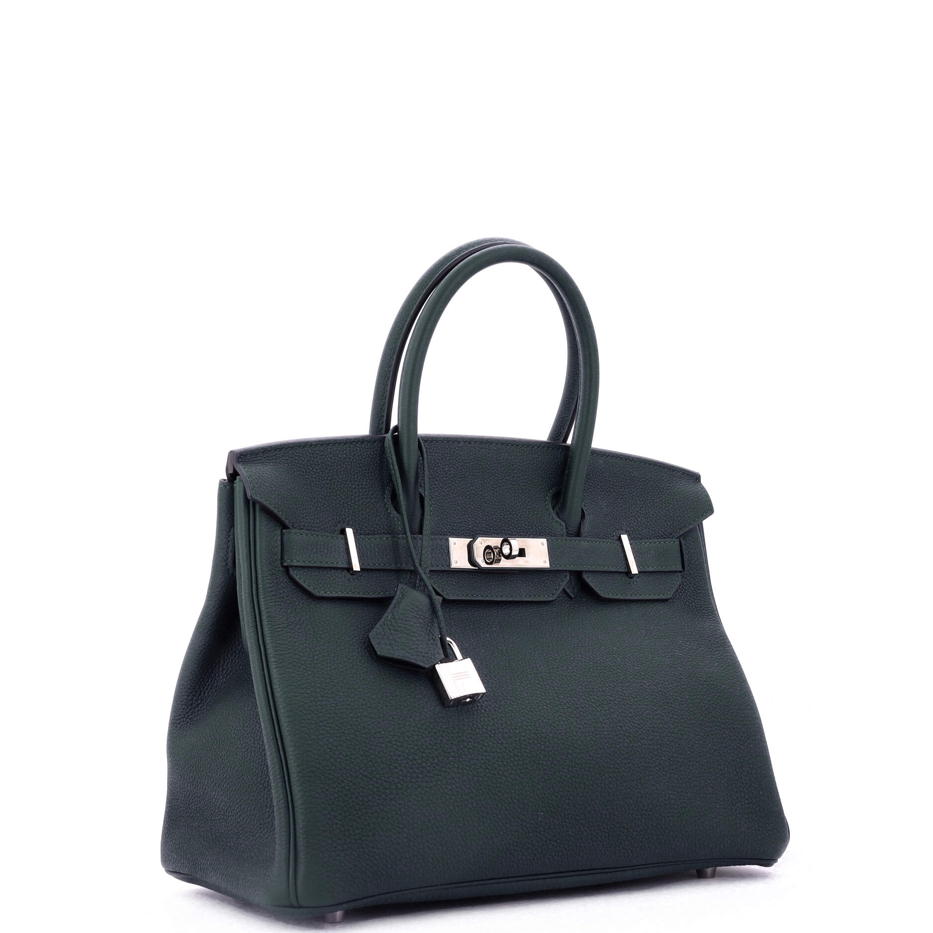 Birkin Handbag Vert Cypress Togo with Palladium Hardware 30