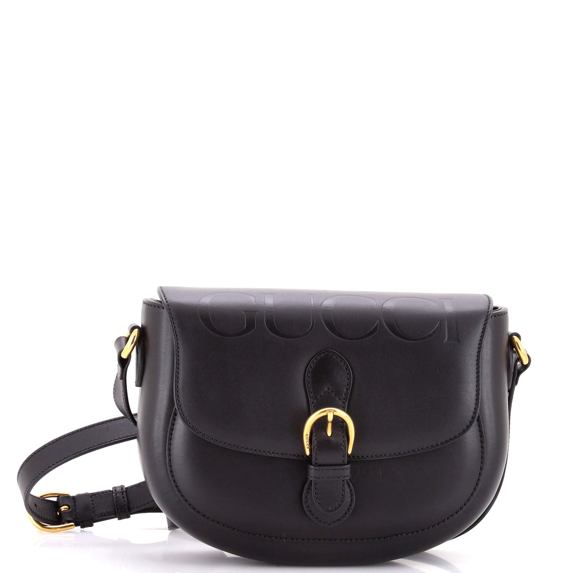 Charisma Flap Shoulder Bag Embossed Leather
