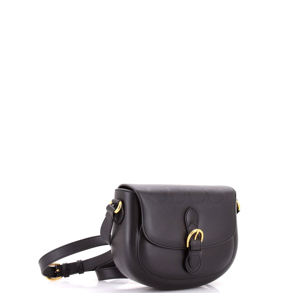 Charisma Flap Shoulder Bag Embossed Leather