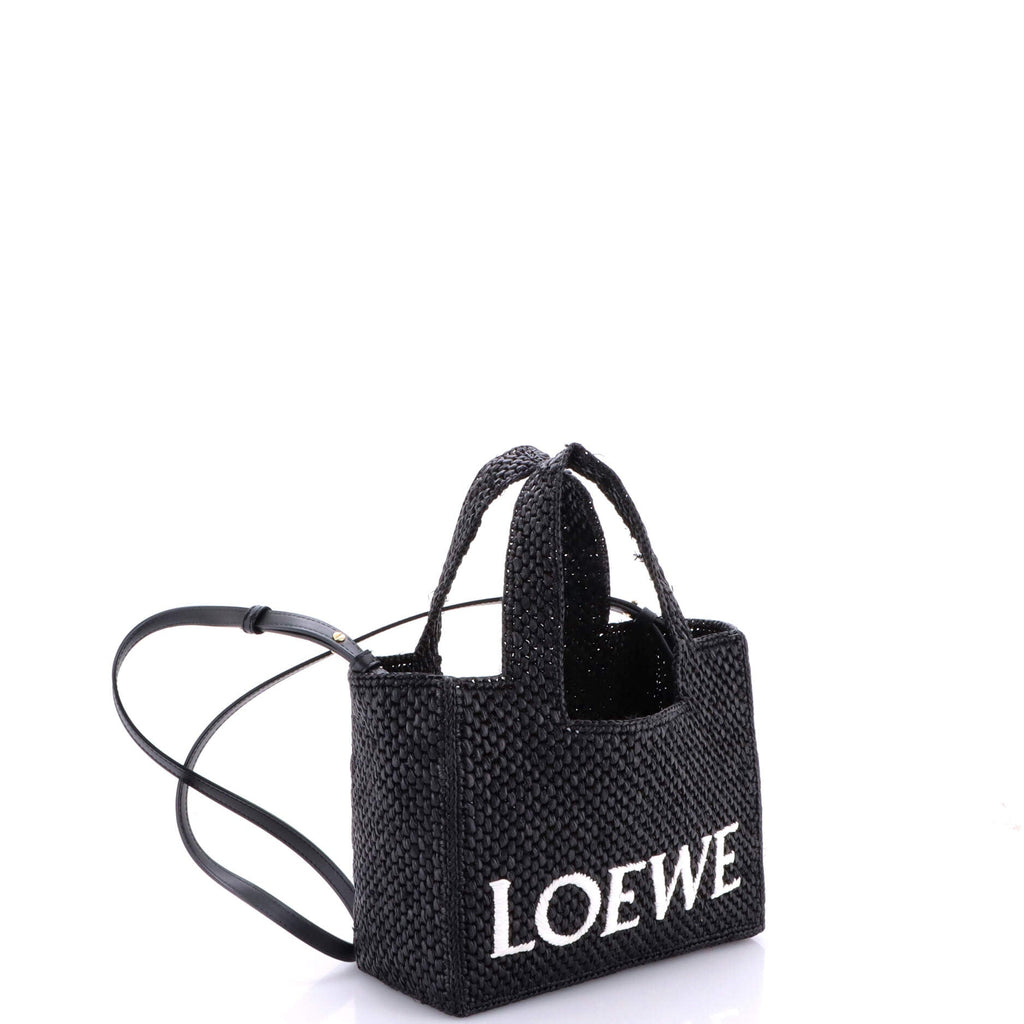 Paula's Ibiza Logo Convertible Tote Raffia Small