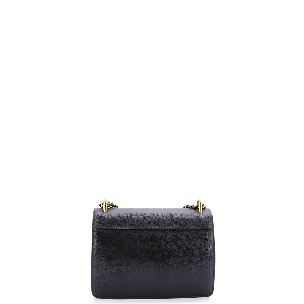 Chain Flap Bag Saffiano Leather Small