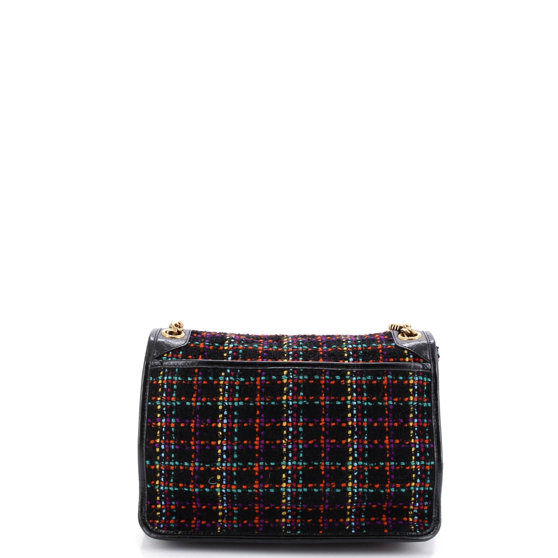 Niki Chain Flap Bag Matelasse Chevron Tweed Medium