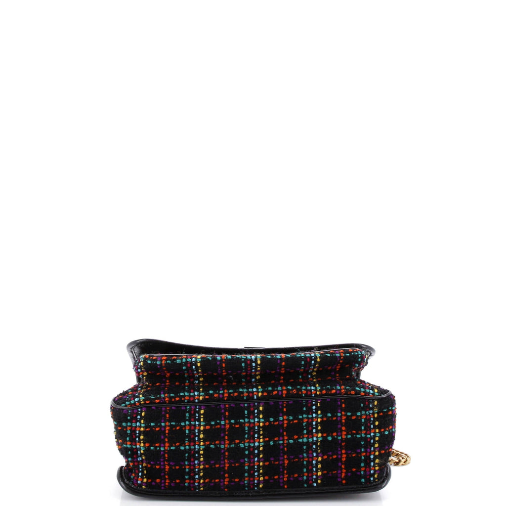 Niki Chain Flap Bag Matelasse Chevron Tweed Medium