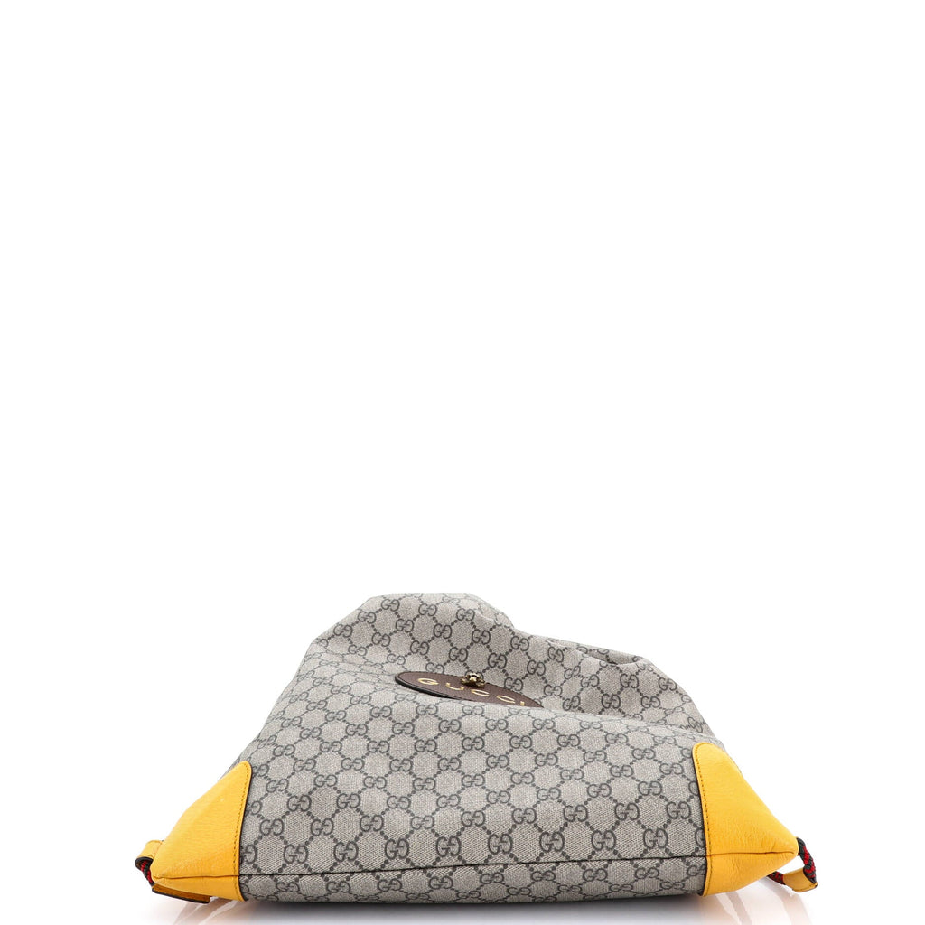 Neo Vintage Drawstring Backpack GG Coated Canvas Large