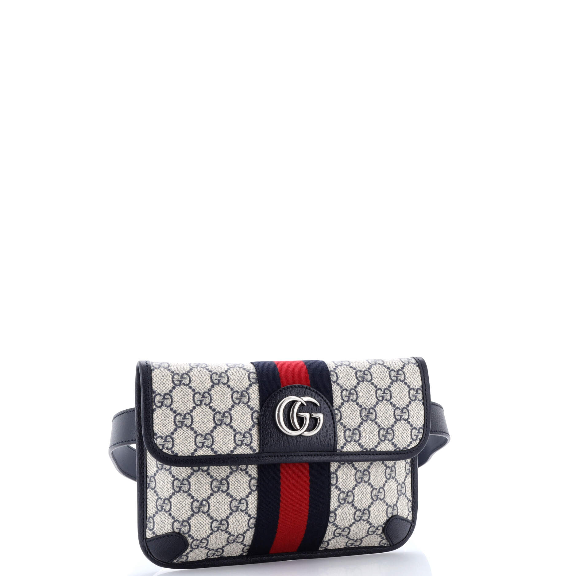 Ophidia Flap Belt Bag GG Coated Canvas with Leather