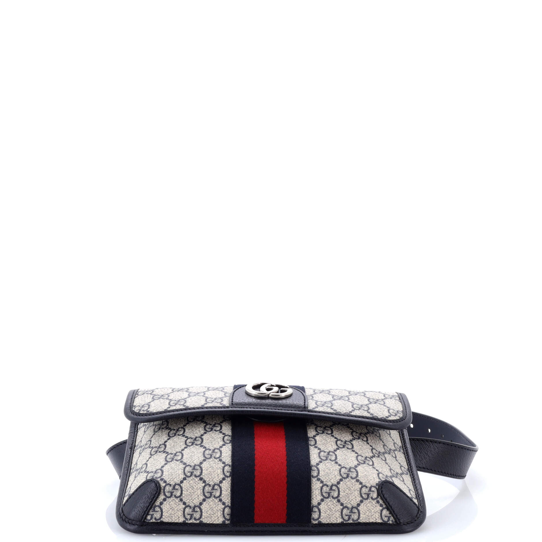 Ophidia Flap Belt Bag GG Coated Canvas with Leather