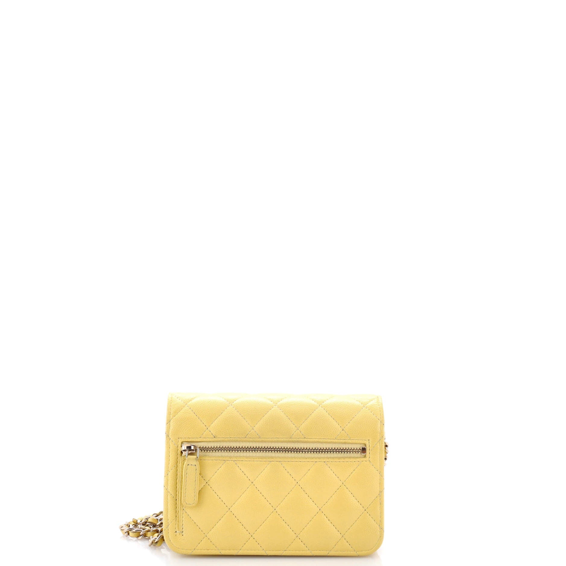 Wallet on Chain Quilted Caviar Mini