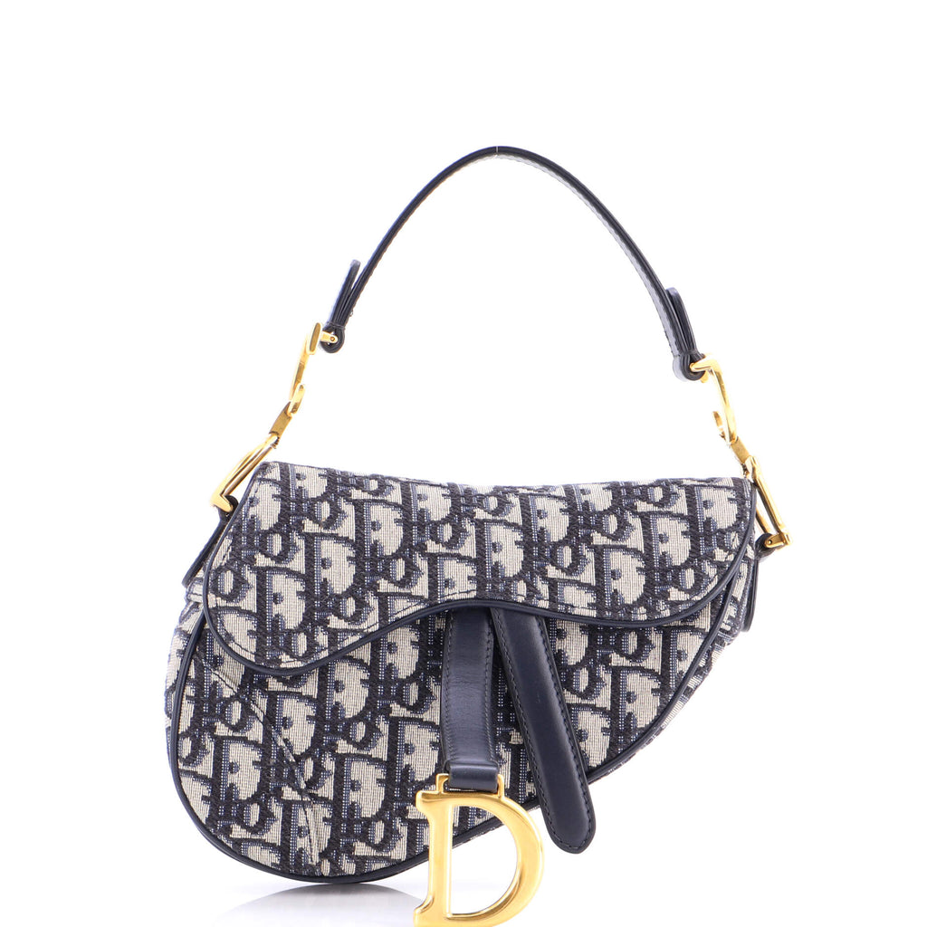 Saddle Handbag Oblique Canvas Mini