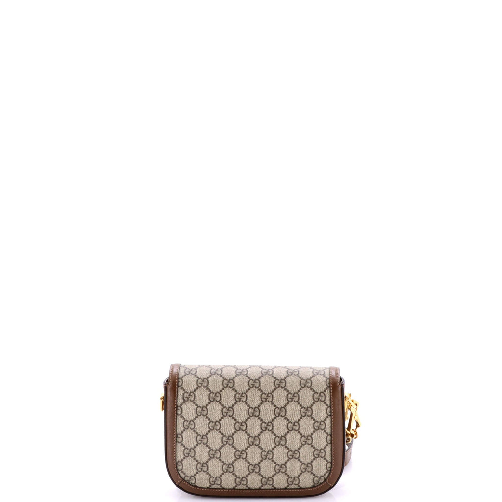 Horsebit 1955 Shoulder Bag GG Coated Canvas with Leather Mini