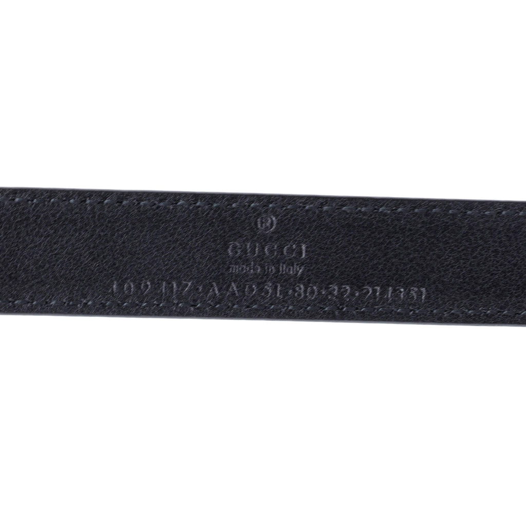 GG Marmont Belt GG Embossed Leather Thin 80