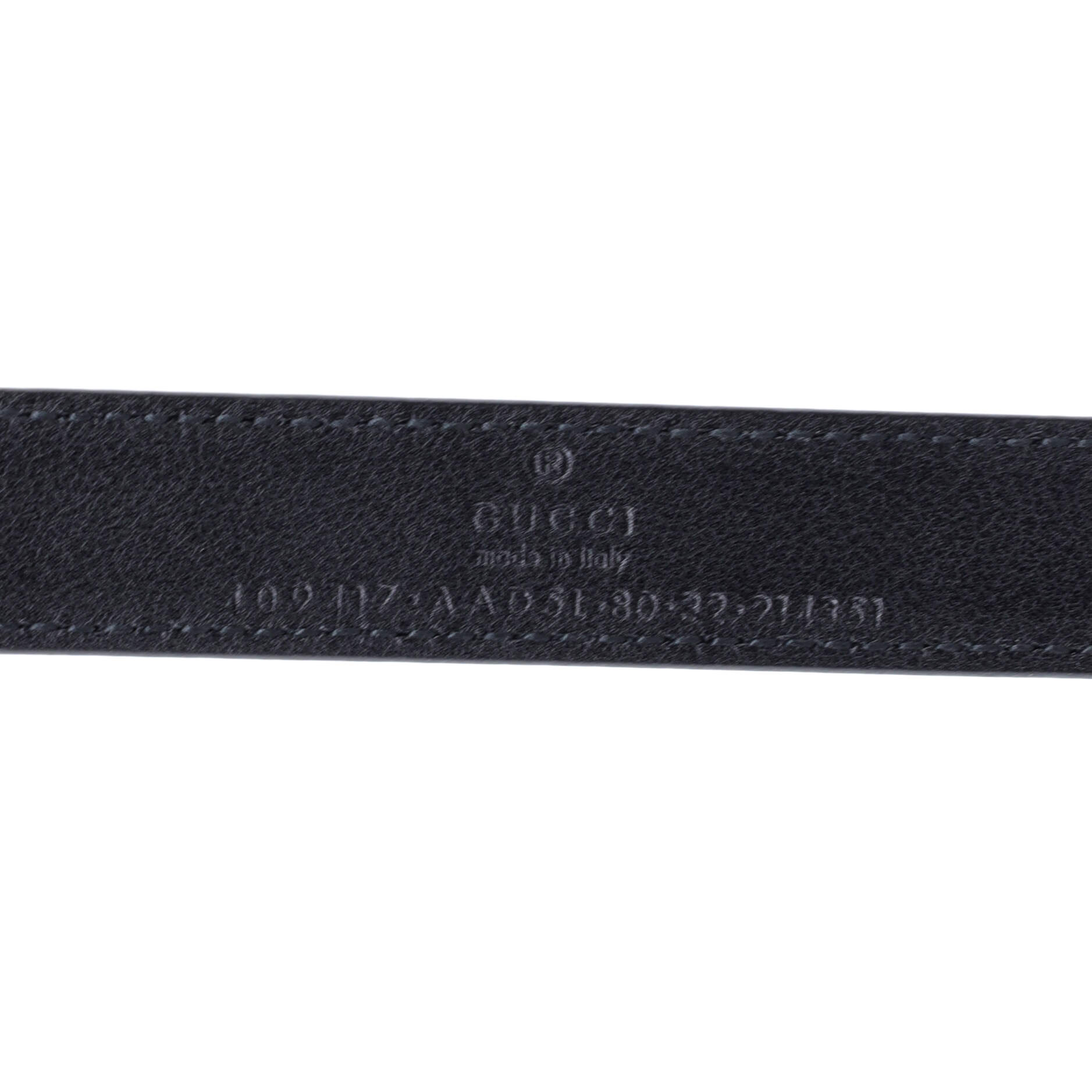 GG Marmont Belt GG Embossed Leather Thin 80