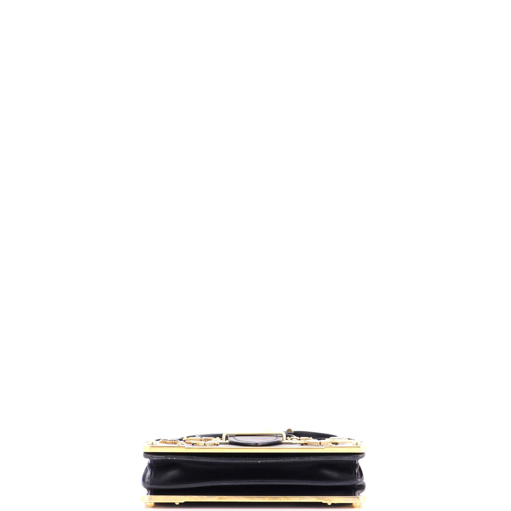 Cahier Crossbody Bag Embellished Leather Small