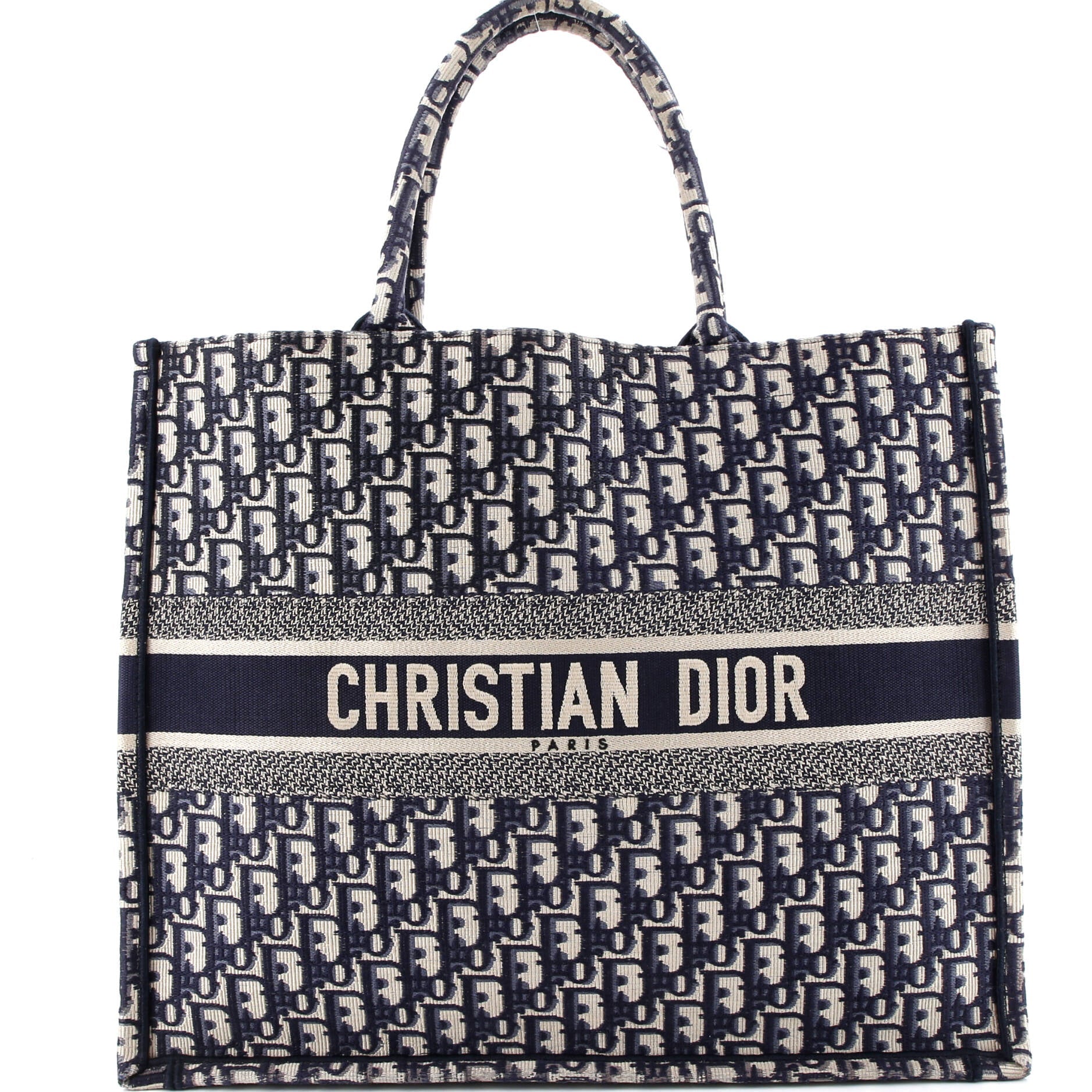 Book Tote Oblique Canvas Large