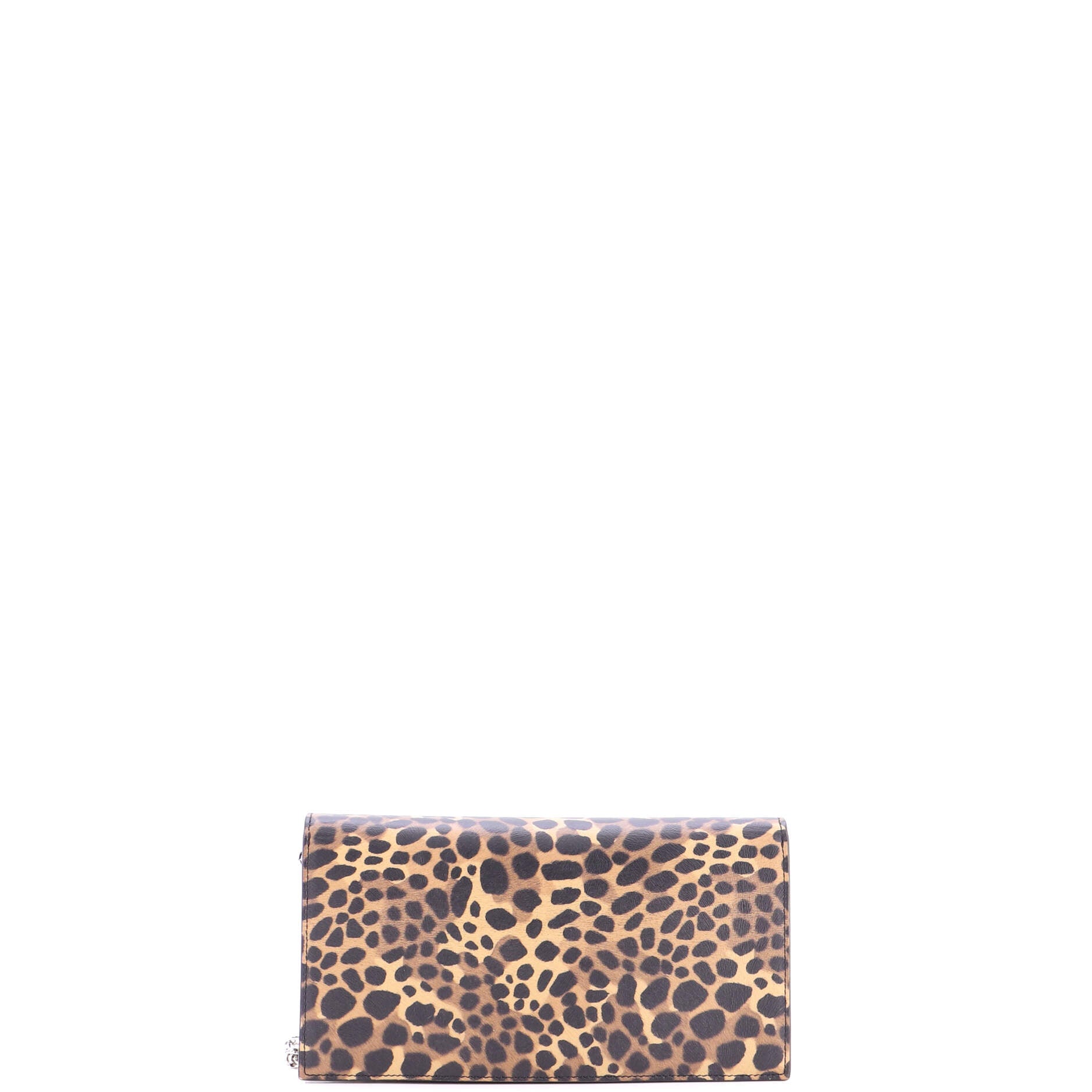 Loubi54 Chain Clutch Printed Leather