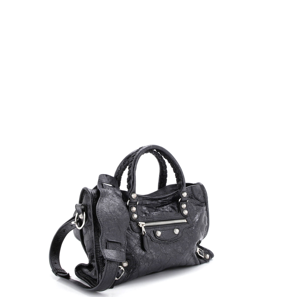 Logo Strap City Classic Studs Bag Leather Mini