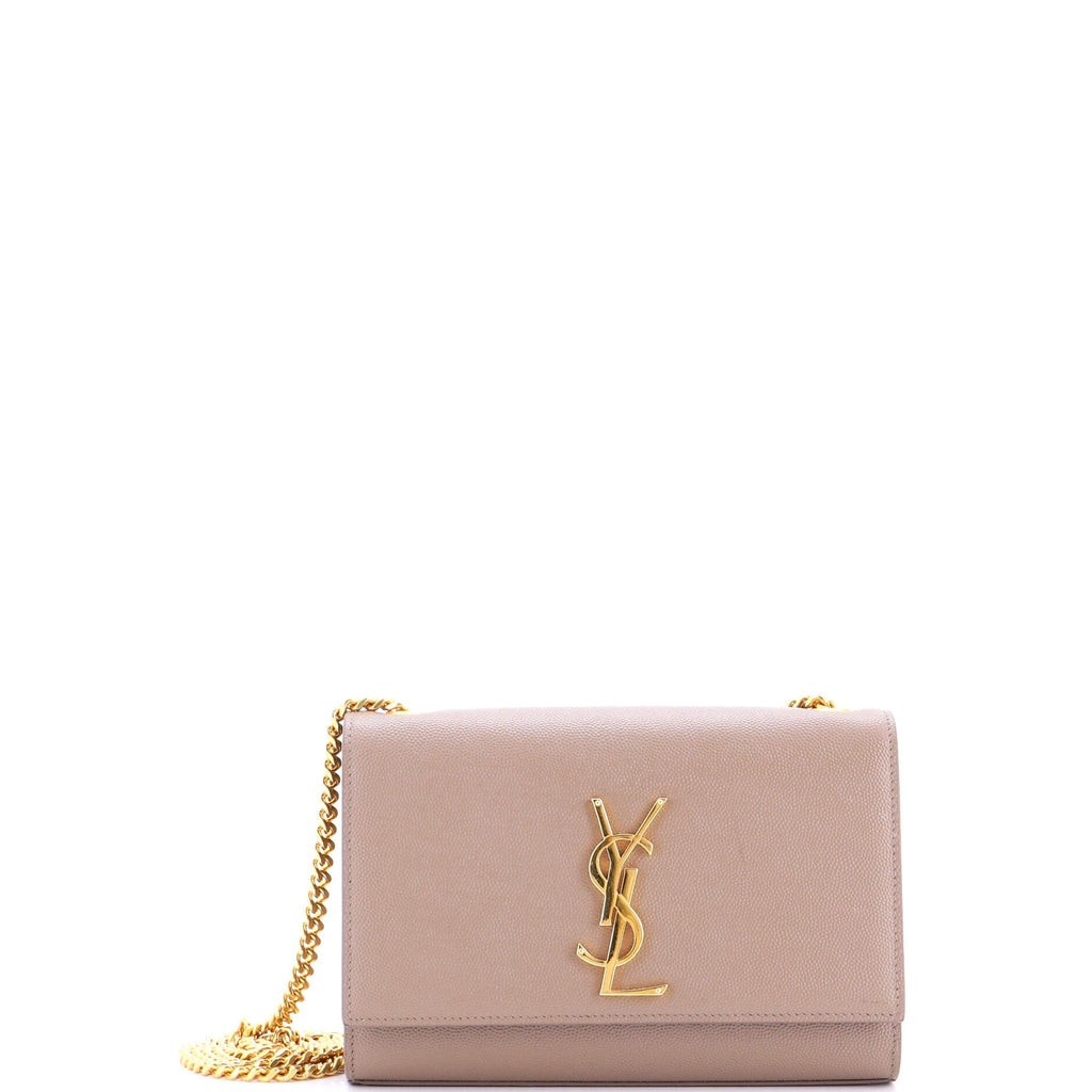Classic Monogram Crossbody Bag Grainy Leather Small