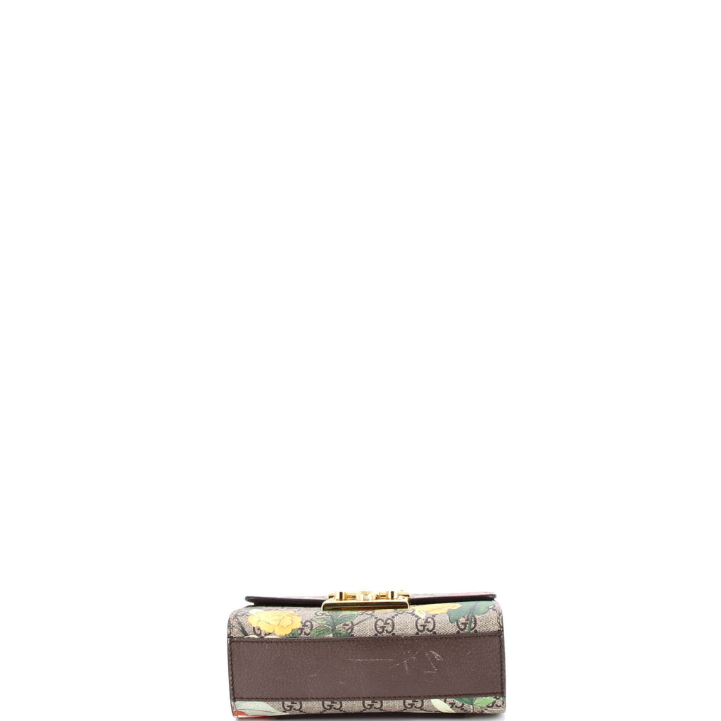 Padlock Shoulder Bag Tian Print GG Coated Canvas Small