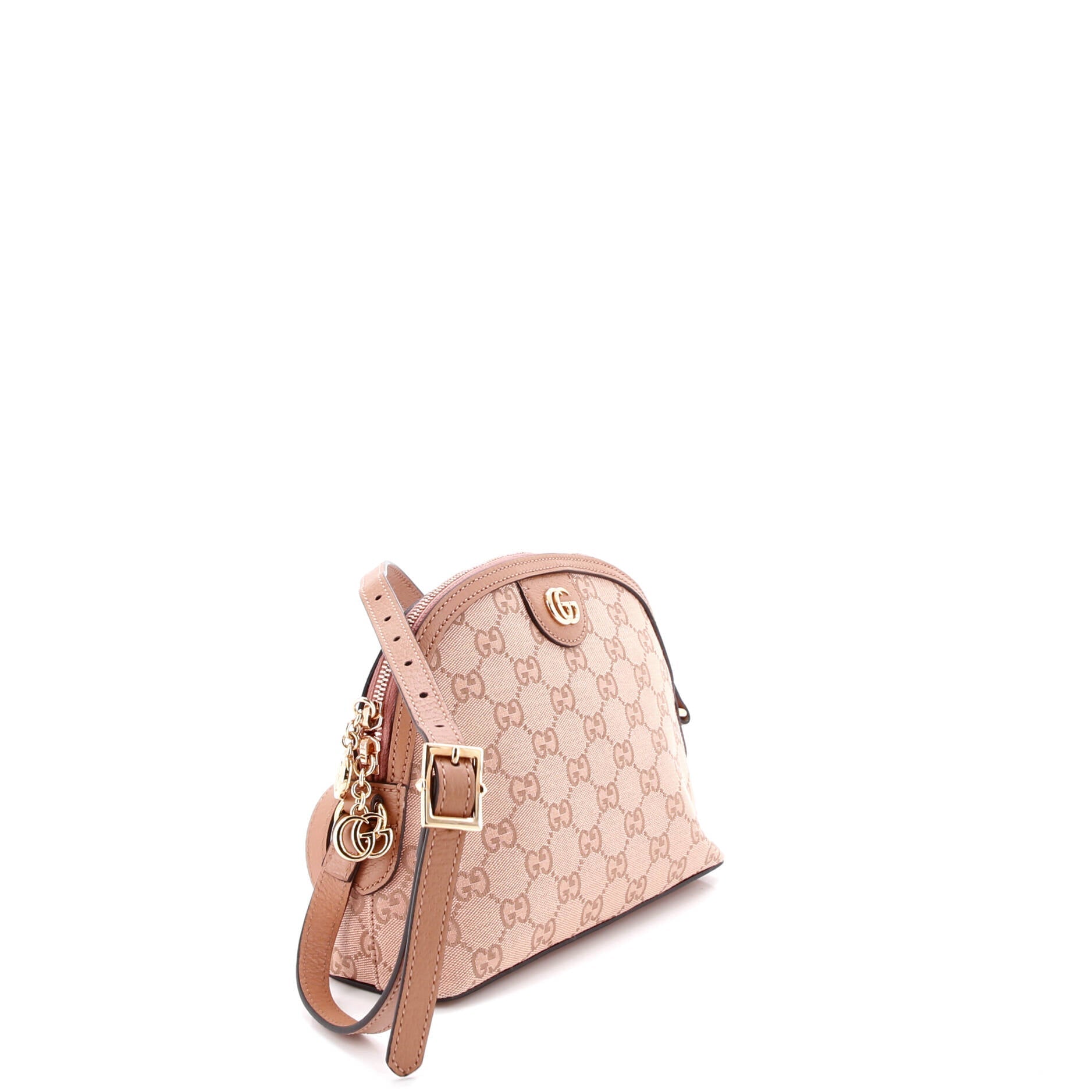 Ophidia Dome Shoulder Bag GG Canvas Small