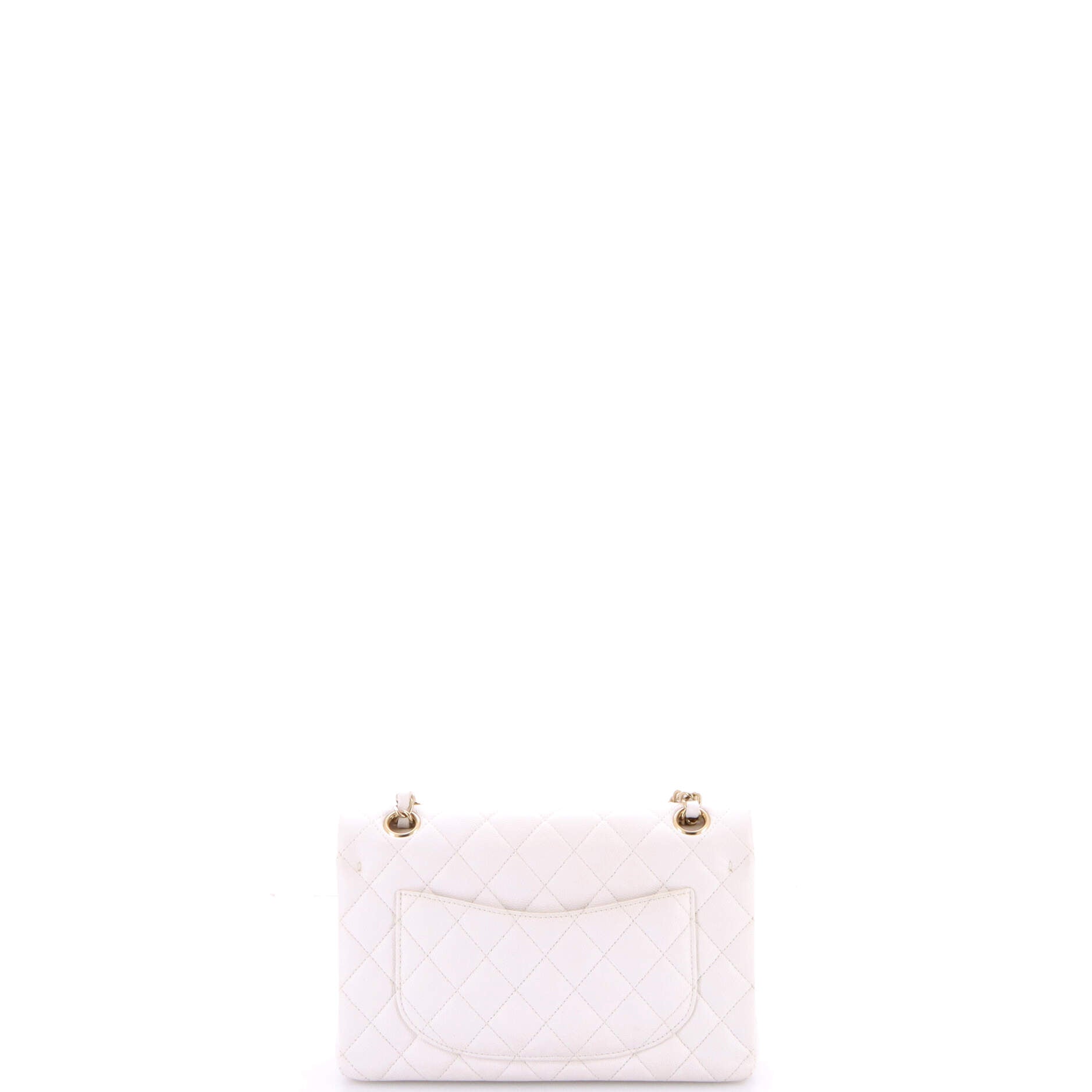 Classic Double Flap Bag Quilted Caviar Small