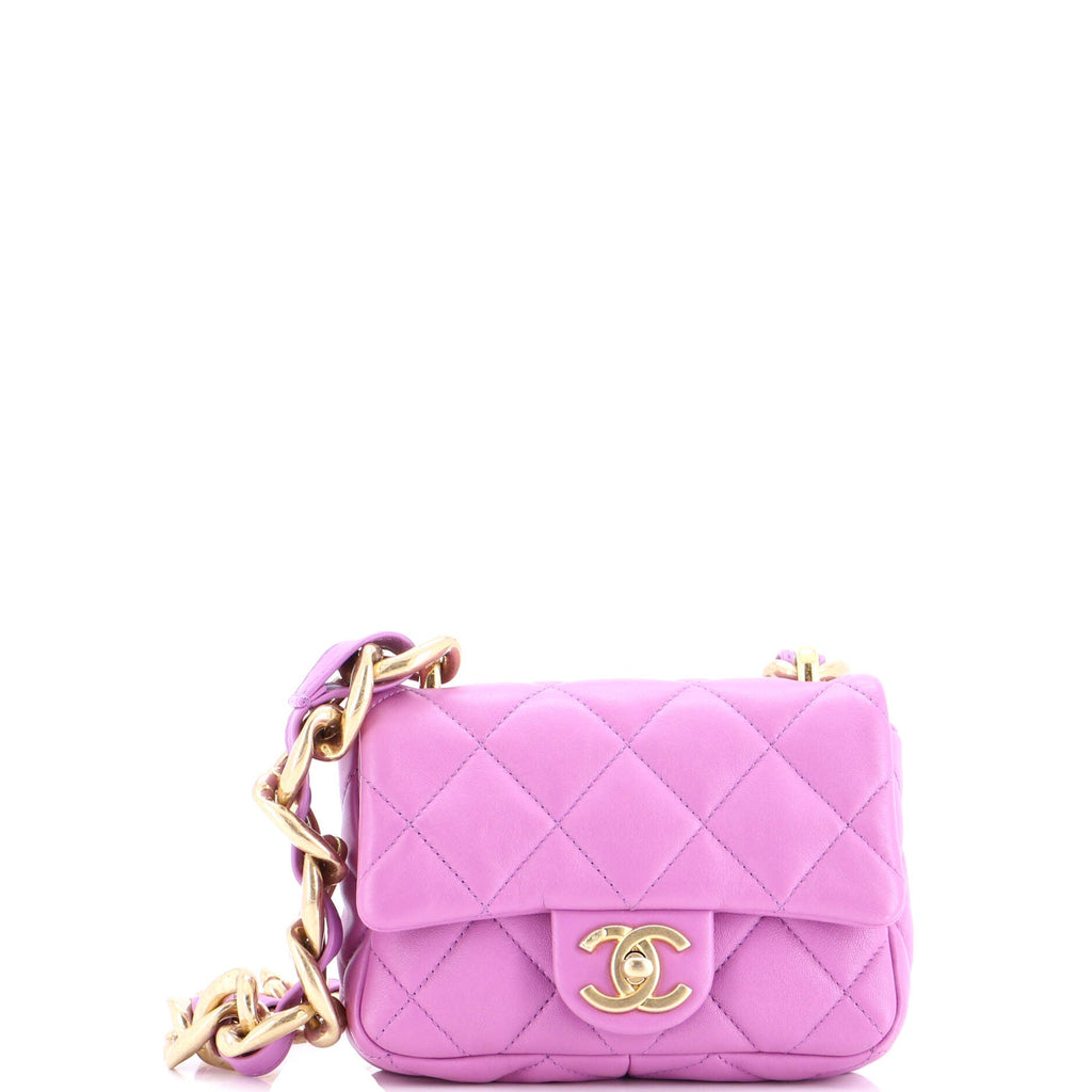 Funky Town Flap Bag Quilted Lambskin Mini