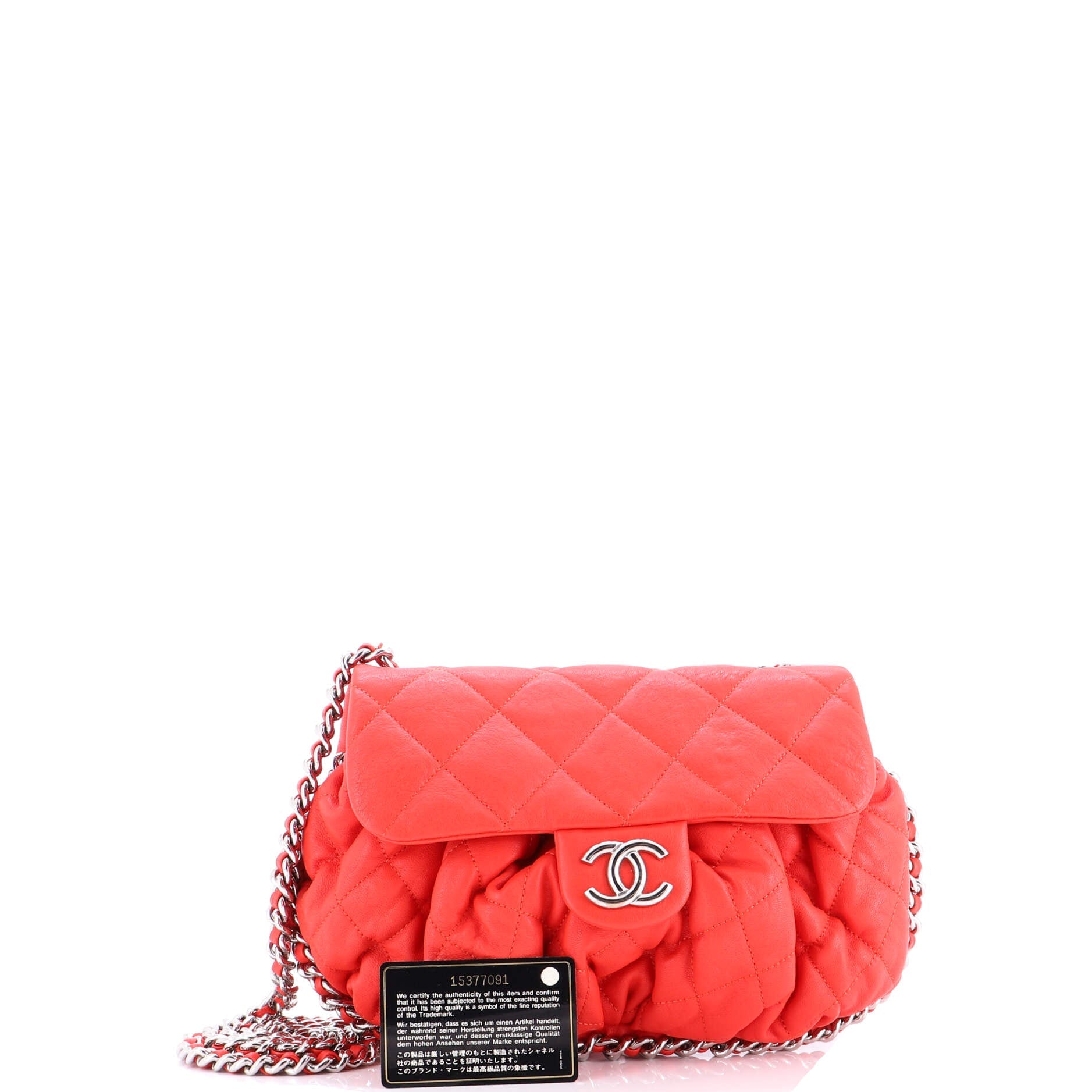 Chain Around Flap Bag Quilted Leather Medium