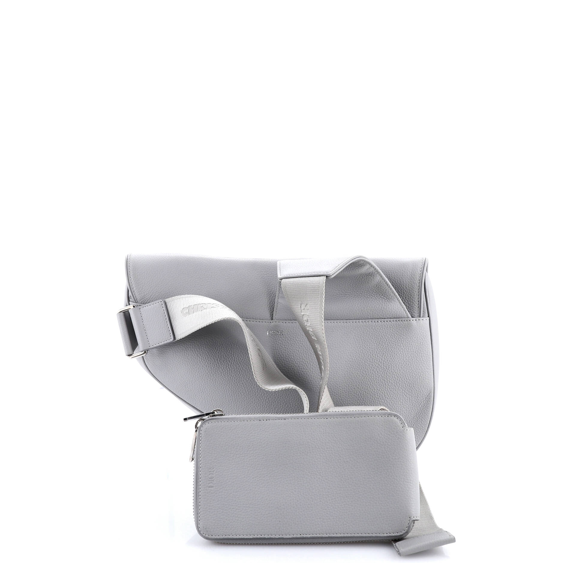 Saddle Crossbody Bag Leather Maxi