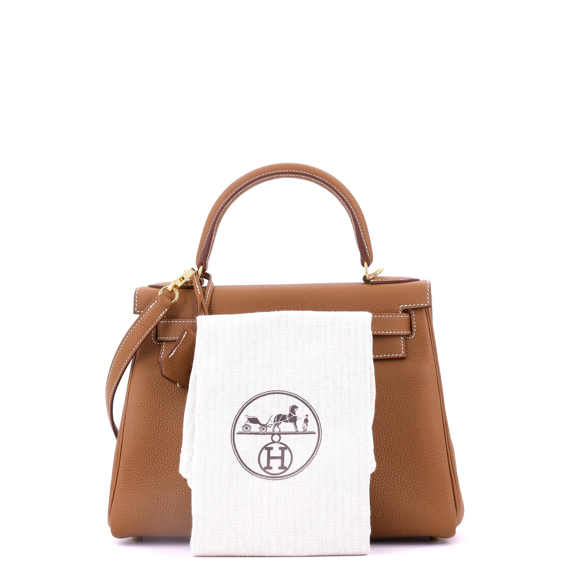 Kelly Handbag Gold Togo with Gold Hardware 28