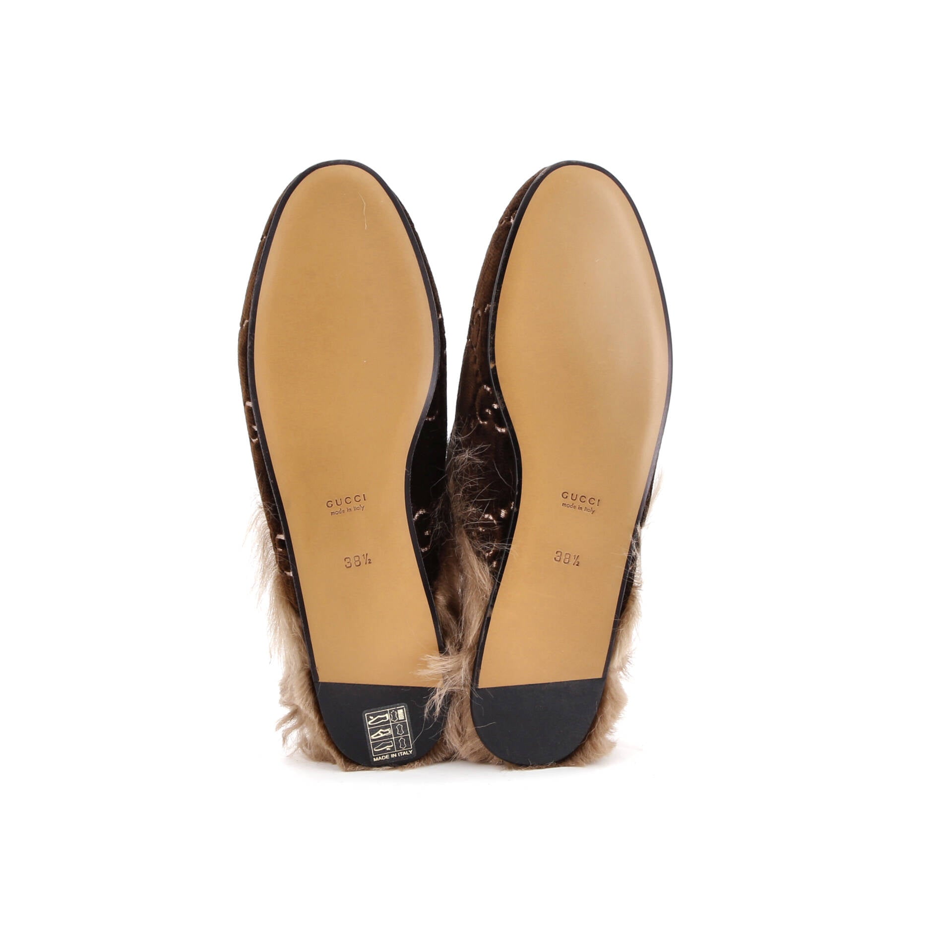 Women's Princetown Mules GG Velvet and Fur