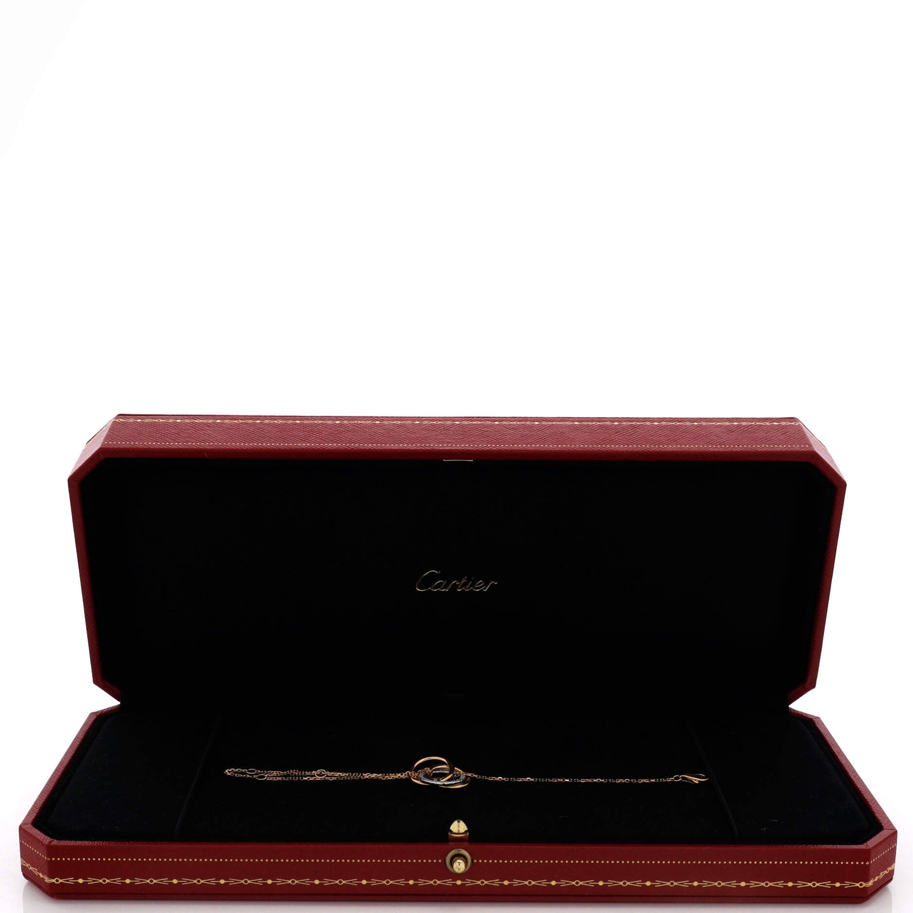 Trinity Chain Bracelet 18K Tricolor Gold and Diamonds