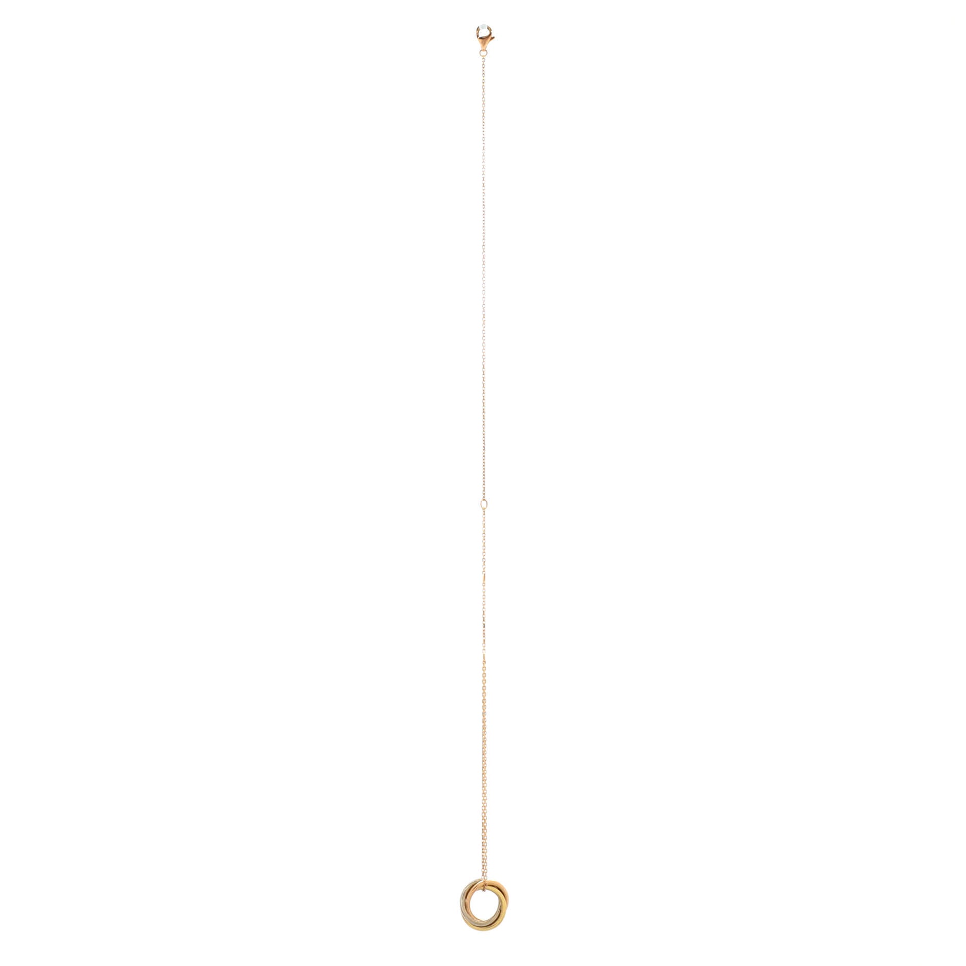 Trinity Chain Bracelet 18K Tricolor Gold and Diamonds