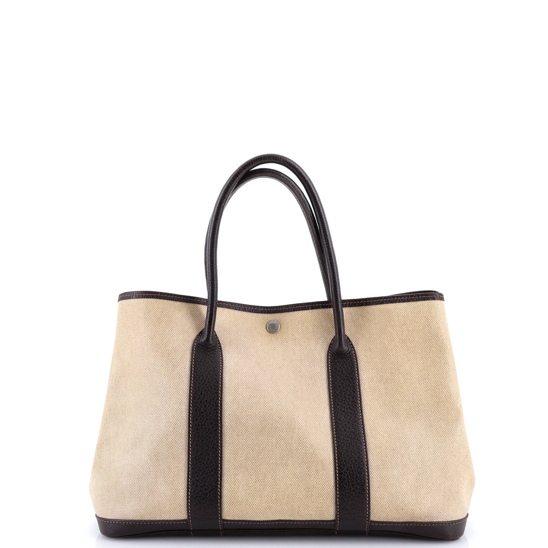 Garden Party Tote Toile and Leather 36