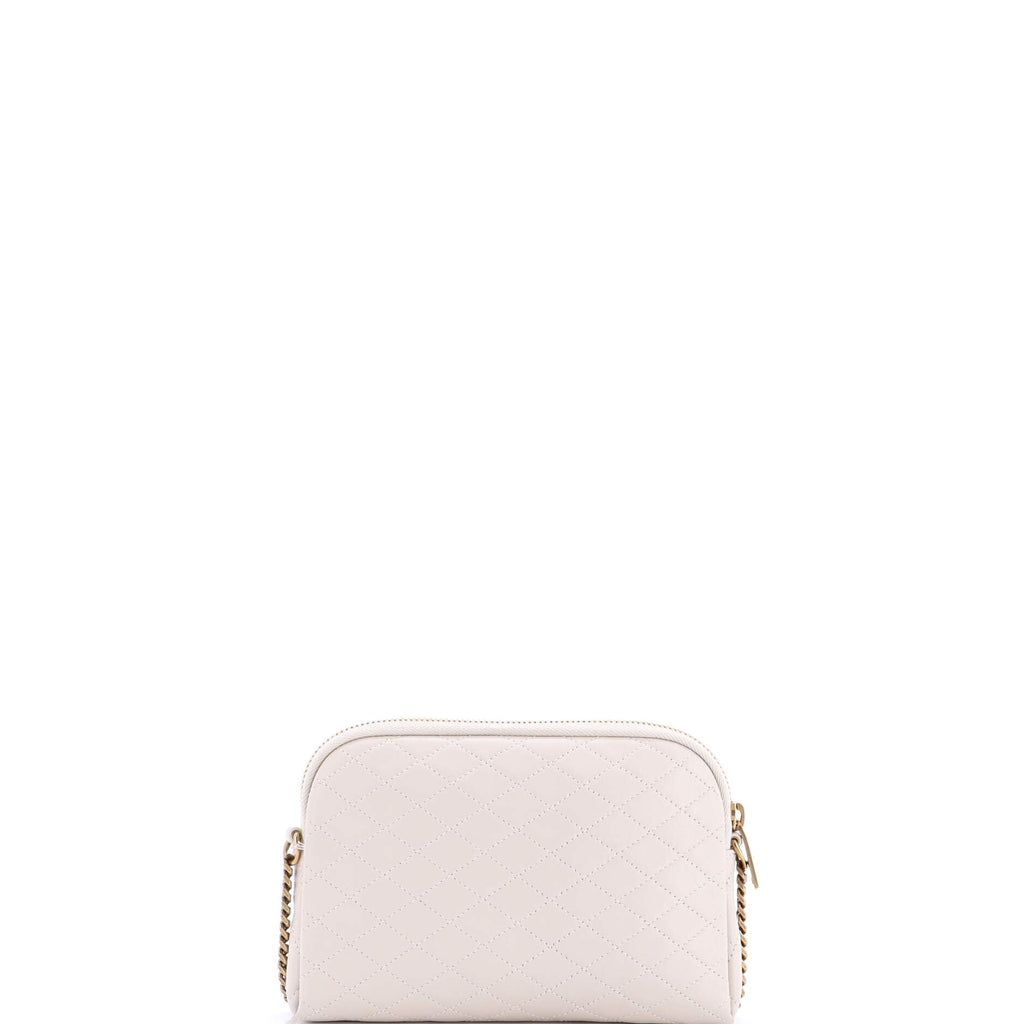 Gaby Zipped Pouch Crossbody Quilted Leather