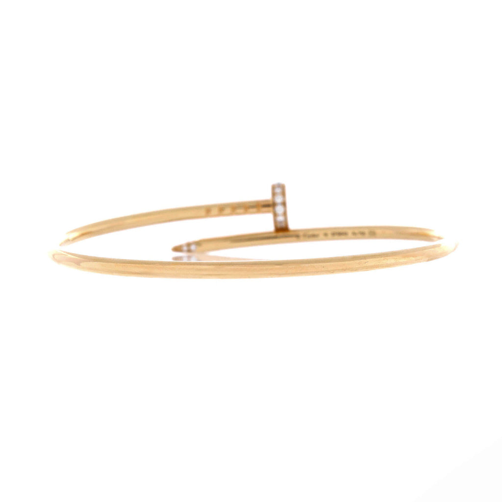 Juste un Clou Bracelet 18K Yellow Gold with Diamonds Small