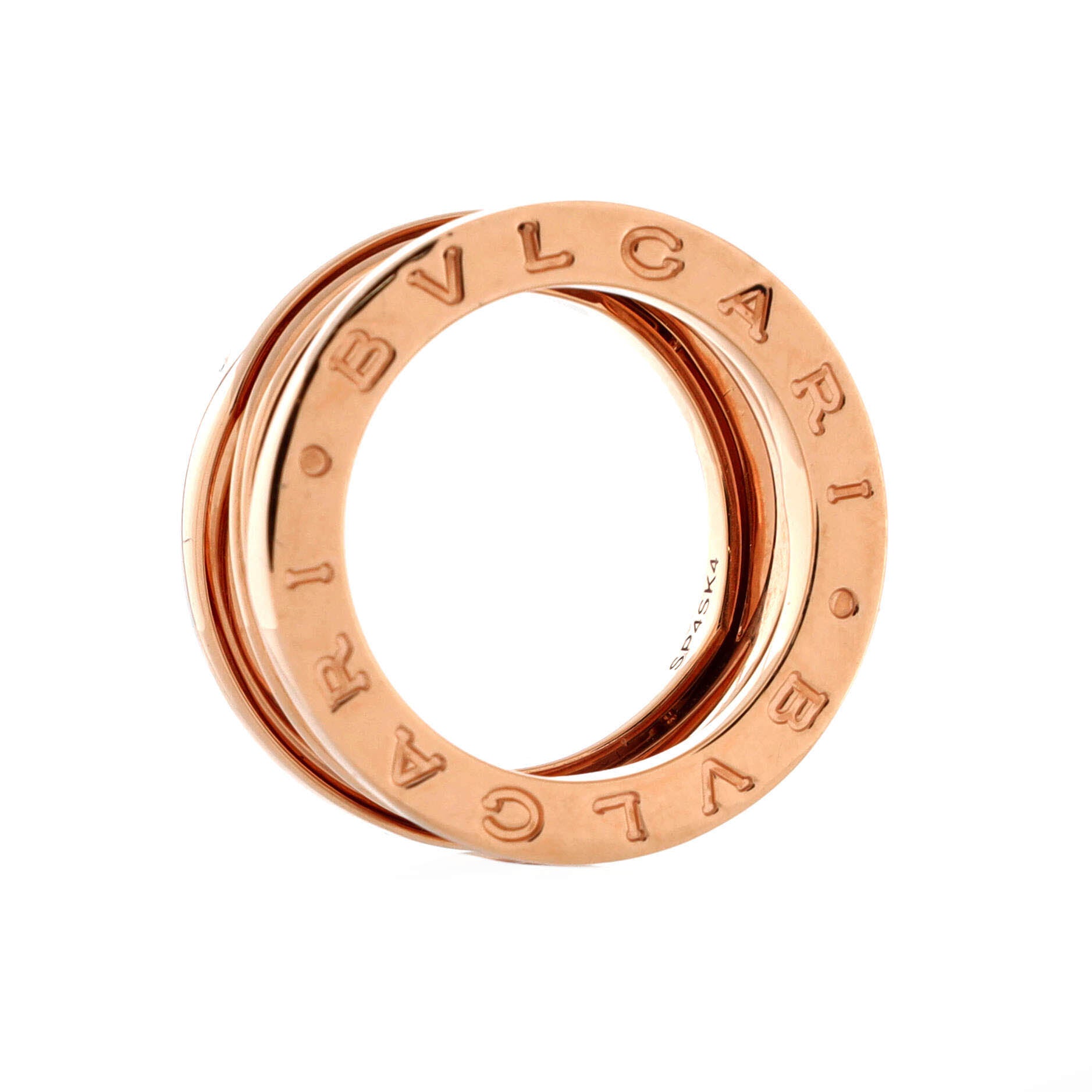 B.Zero1 Design Legend Zaha Hadid Three Band Ring 18K Rose Gold