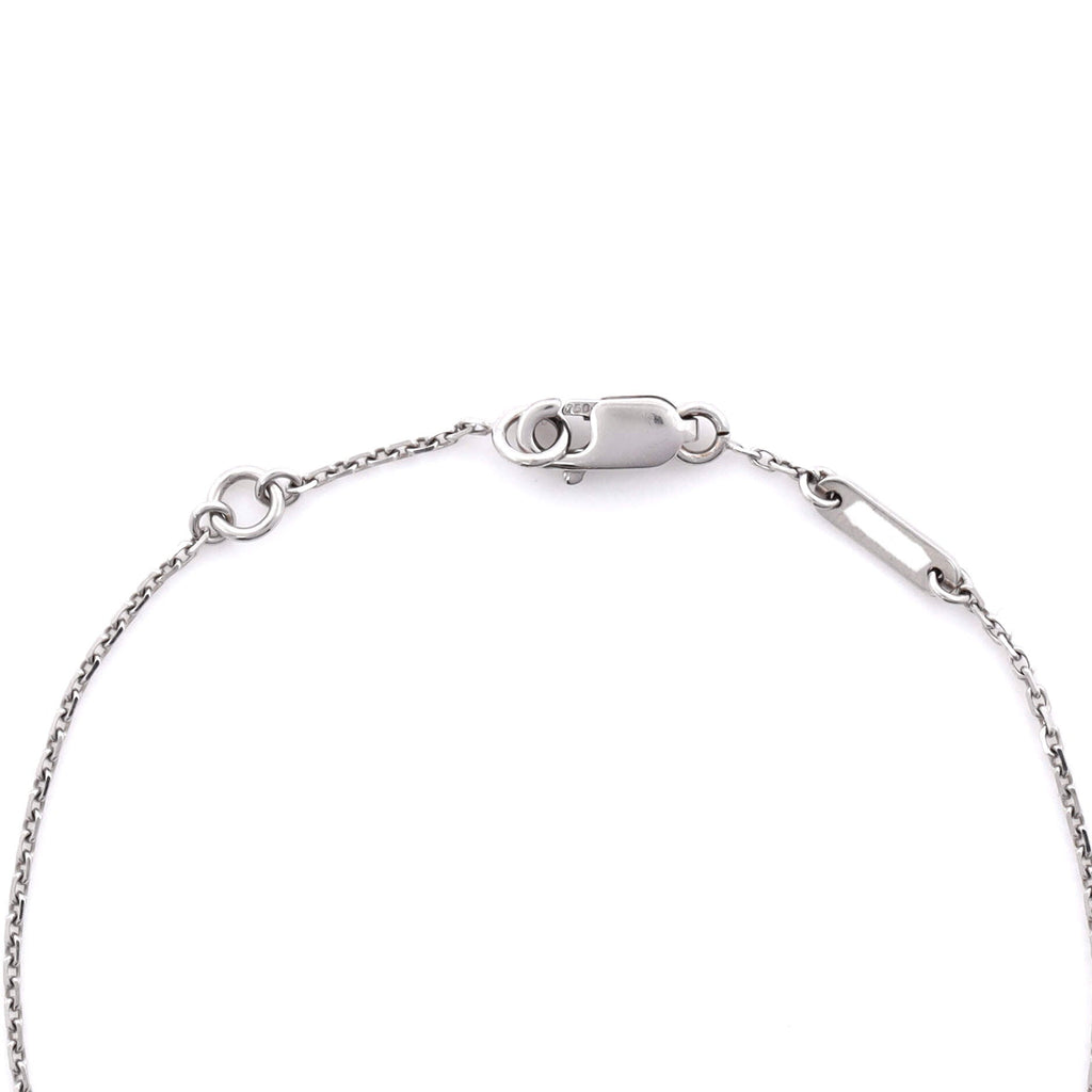Sweet Alhambra Butterfly Bracelet 18K White Gold and Turquoise