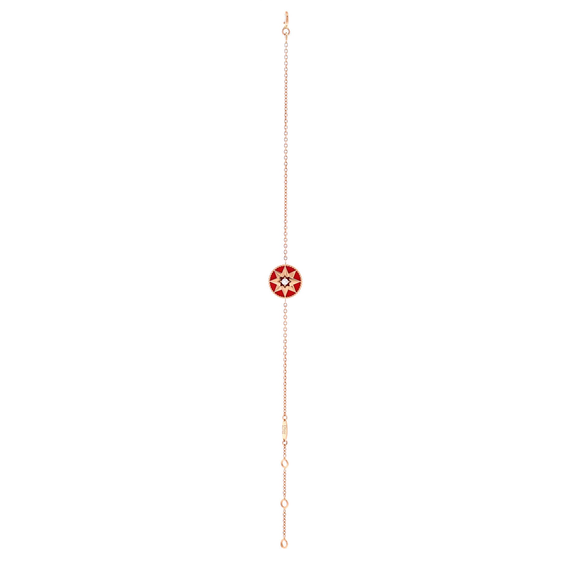 Rose des Vents Bracelet 18K Yellow Gold with Diamond and Lacquered Ceramic