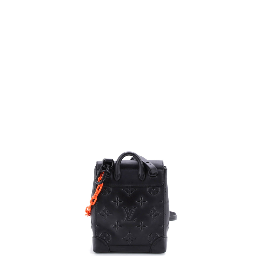 Steamer Bag Monogram Seal Leather XS