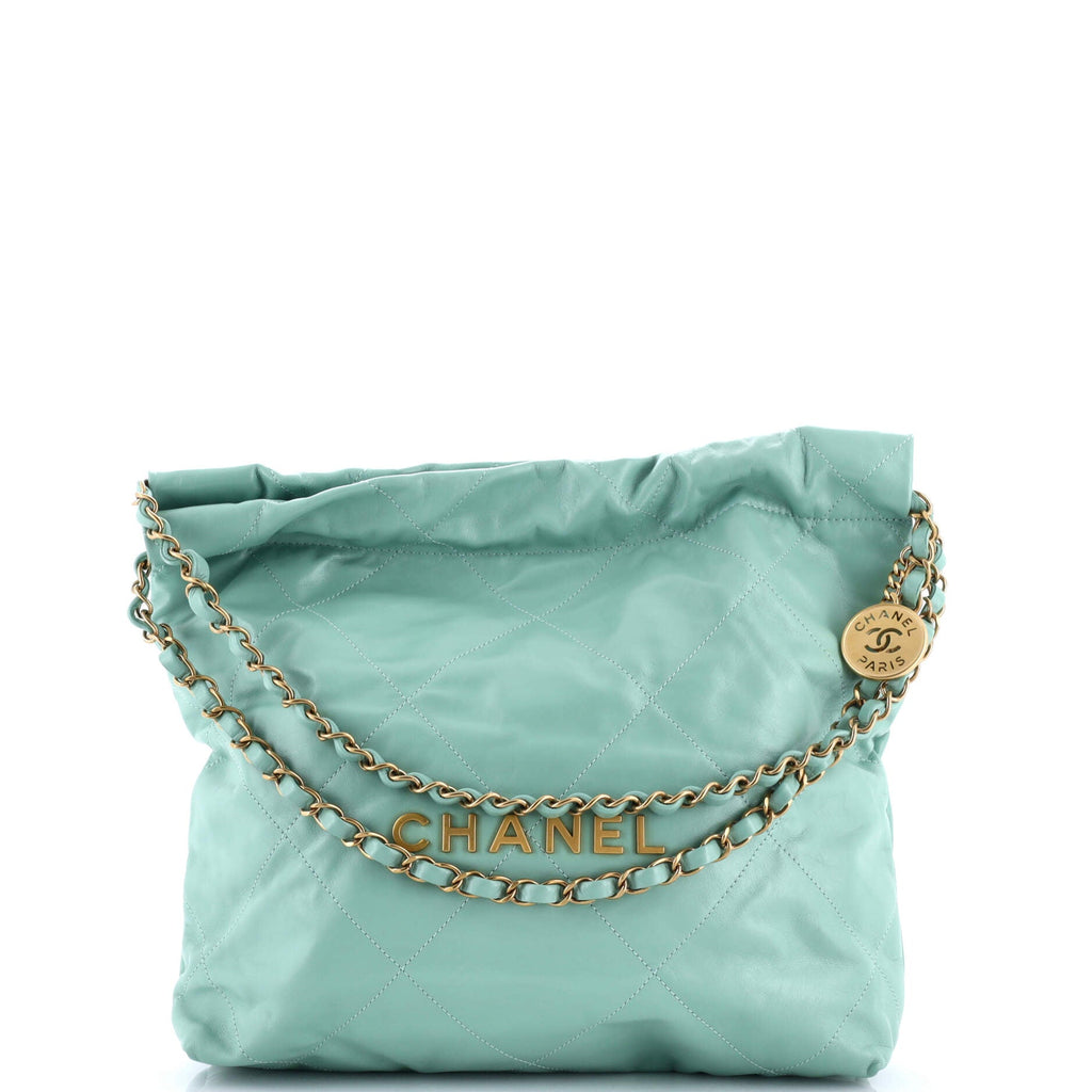 22 Chain Hobo Quilted Calfskin Small