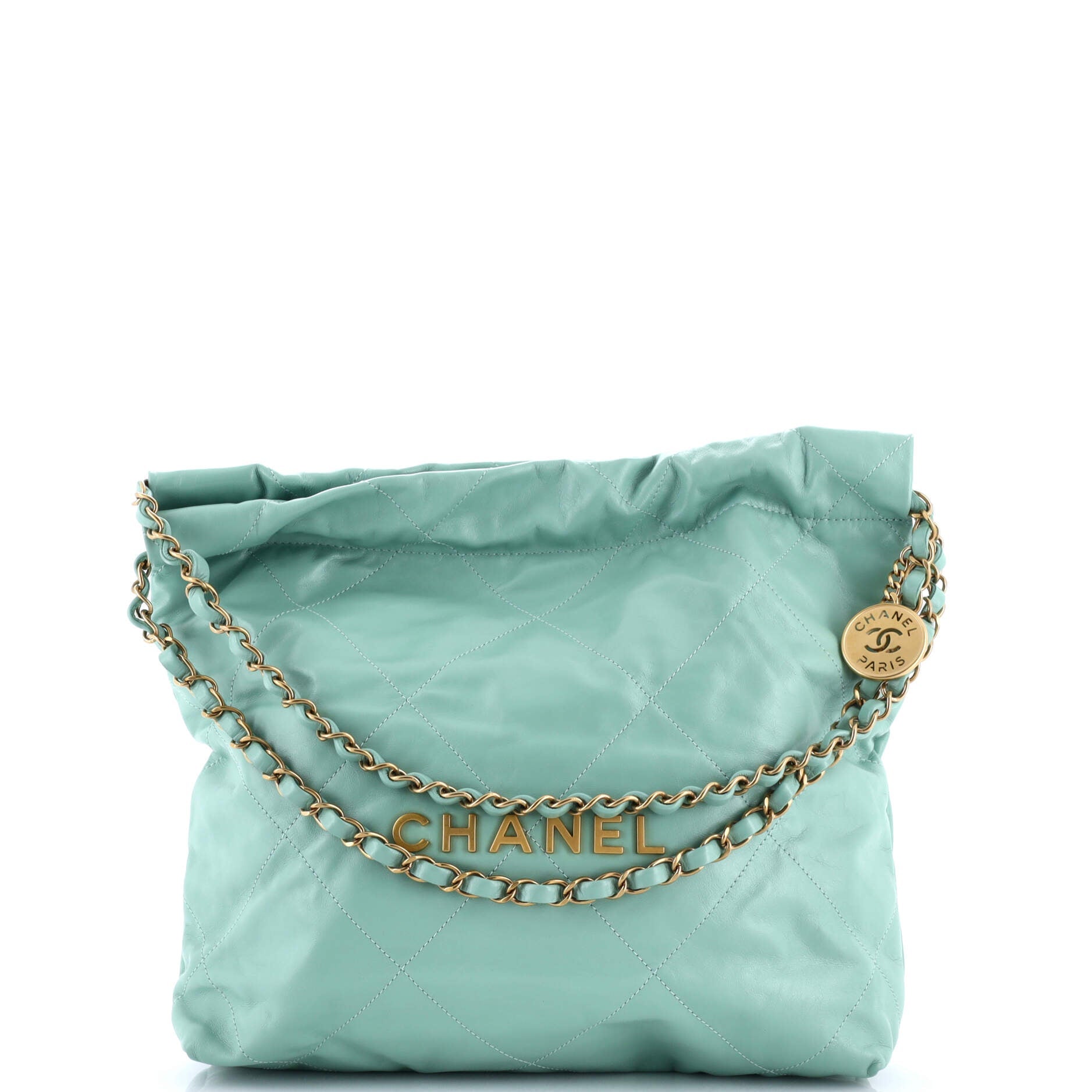 22 Chain Hobo Quilted Calfskin Small