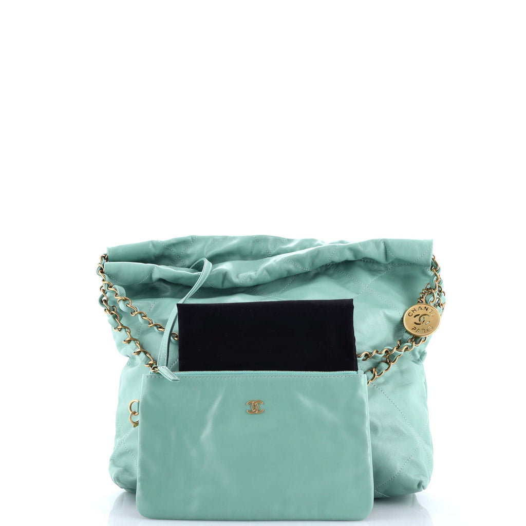 22 Chain Hobo Quilted Calfskin Small